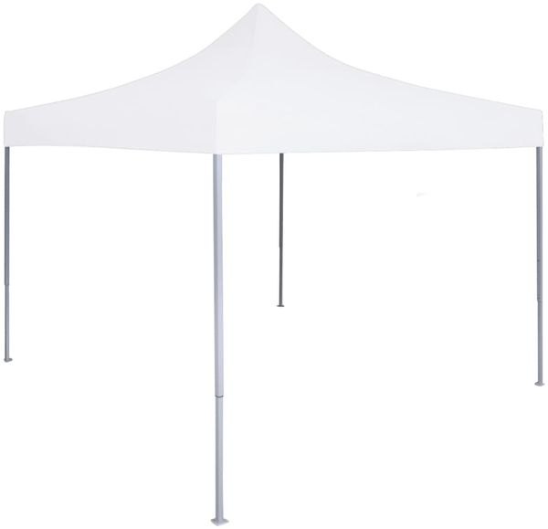 vidaXL Profi-Partyzelt Faltbar 2×2 m Stahl Weiß 48886