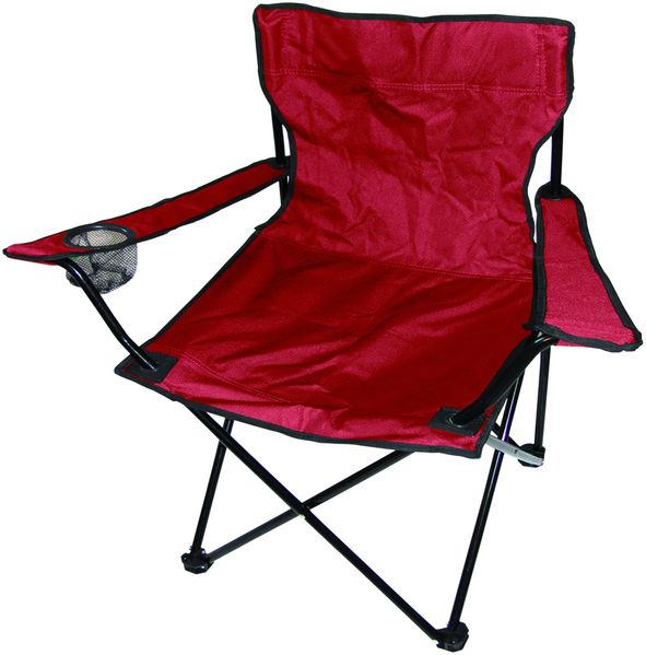 3-tlg. Camping Set Gartenmöbel Campingtisch + 2 x Anglersessel Rot Bild 4