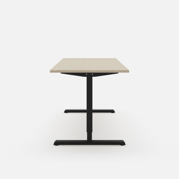 Steelforce 300 Schreibtisch - 200 , Eiche , Silber Bild 2