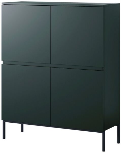 Selsey BEMMI Sideboards, melamine, Dunkelgrün, 100 cm breit