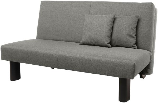 Faltsofa Kalomira Bezug Flachgewebe Metall schwarz / hellgrau 21500