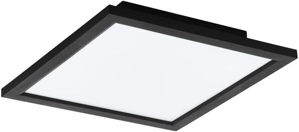 Eglo 99415 LED-Panel Deckenleuchte SALOBRENA-C schwarz L:30 B:30 H:5cm dimmbar 2700-6500K mit Connect Funktion inkl. Fernbedienung