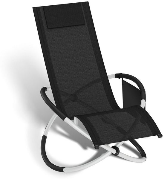 FIVMEN Gartenliege Relaxliege Klappbarer Sonnenliege Liegestuhl mit Eva-Fußpolster, 150 kg Belastung, ideal für Garten, Terrasse, Strand & Innenbereich