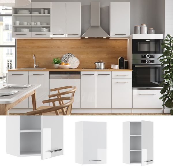 Hängeschrank Fame-Line Weiß Hochglanz 45 cm Vicco Bild 2