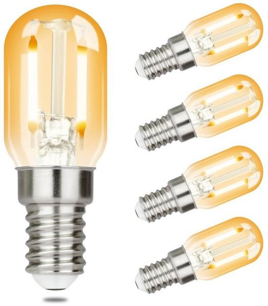 Nettlife LED-Leuchtmittel LED Leuchtmittel E14 Vintage Glühbirnen T22 Lampe Birnen 2W, E14, 4 St, Warmweiß, 2700K