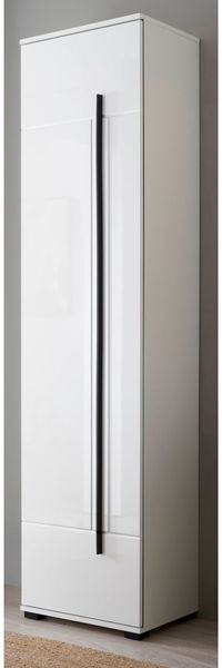 Schuhschrank Design-D in weiß Hochglanz 50 x 200 cm