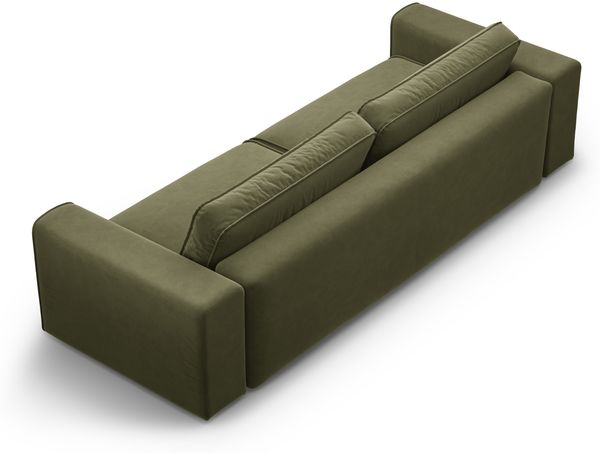 Micadoni Sofa Victor 3-Sitzer Samt Moßgrün Melange Bild 4