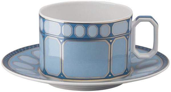 Swarovski Tasse Azure Teetasse 2tlg, Porzellan, Tassen