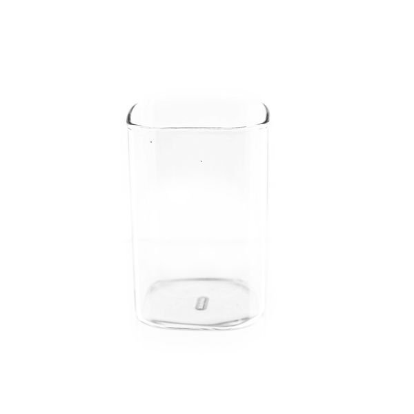 Mulex 4-Teilig Glas Quadratische Glas Japanische Getränkebecher Borosilikatglas Cocktail, Borosilikatglas, Hitzebeständig 250 ml