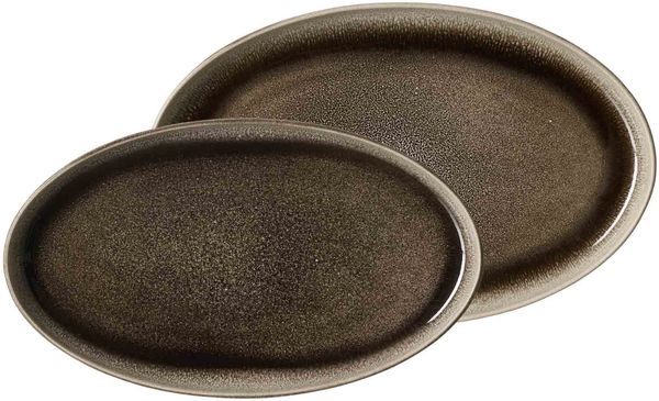 Ritzenhoff & Breker Eda Servierplattenset 2-teilig Umbra