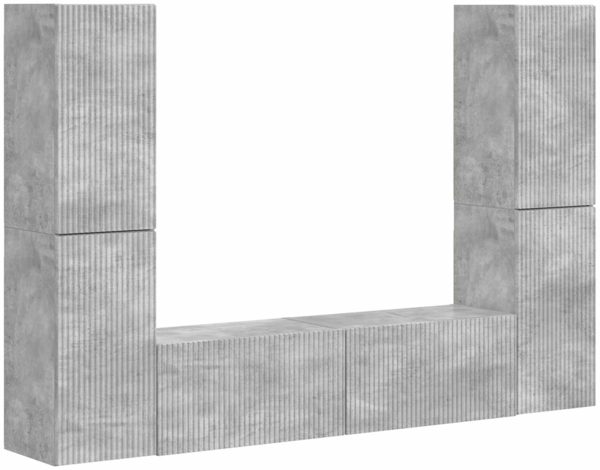 vidaXL 3 pcs Beton Grau 3409108