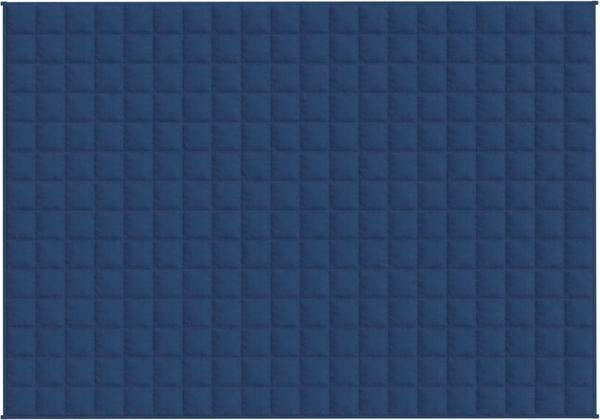 vidaXL Gewichtsdecke Stoff, 1x Gewichtsdecke, Blau, 138x200 cm, Stoff, 6 kg Bild 3