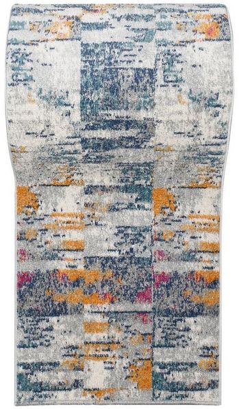 Mazovia Läufer Läufer Flurläufer Modern Abstraktes Teppichläufer 80 cm Breit, 80 x 100 cm, Kurzflor, Meterware, Höhe 9 mm