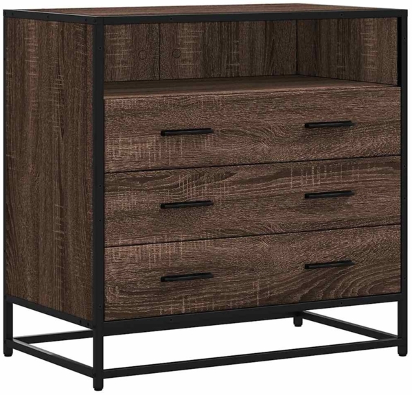 vidaXL Schubladenschrank Braun Eichen-Optik 70x41x70 cm Holzwerkstoff 849088
