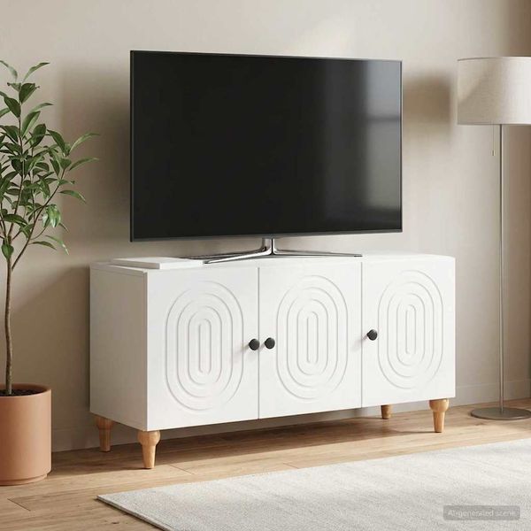 vidaXL TV-Schränk Weiß 99 x 34,5 x 50 cm Holzwerkstoff 894255