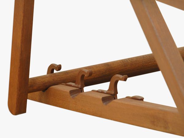 Liegestuhl Sonnenliege grün Fußablage Gartenliege Holz Deckchair Strandstuhl Gartenmöbel 10-304 F Bild 12