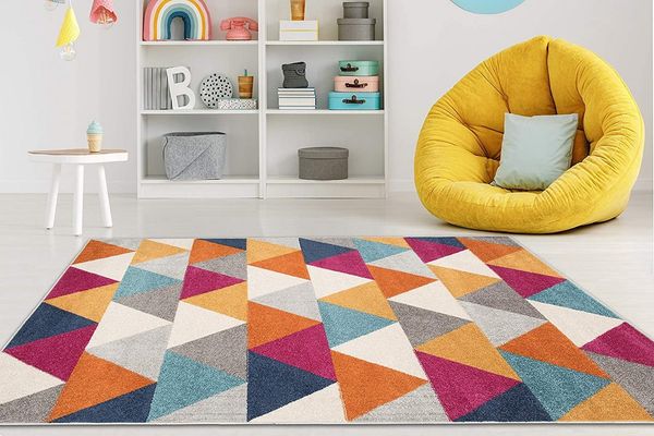 Mazovia Teppich LAZUR_Geometric, 140x190, Geometrisch, Modern, Kurzflor, Gemustert