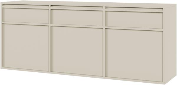 Selsey 'Evo' Sideboard hängend mit 3 Schubladen, graubeige, ca. 62 x 154 x 39 cm