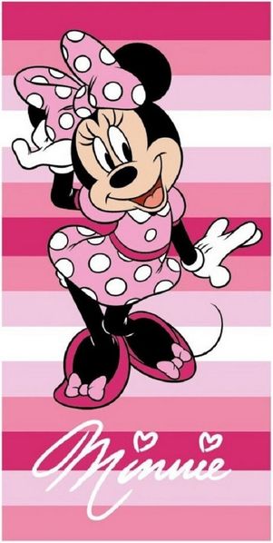 Disney Minnie Mouse Baumwollhandtuch Badehandtuch Strandtuch 70x140 cm aus Baumwolle