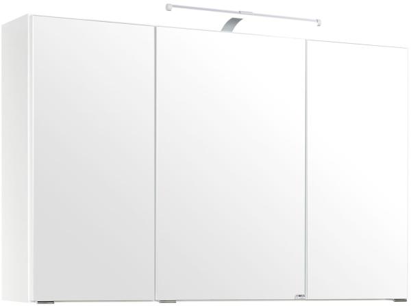 Spiegelschrank >Graphit< in Weiß - 100x64x20cm (BxHxT)