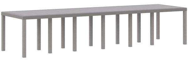 vidaXL Garten Essgruppe 13 pcs Hellgrau Polt Rattan 3378787 Bild 4
