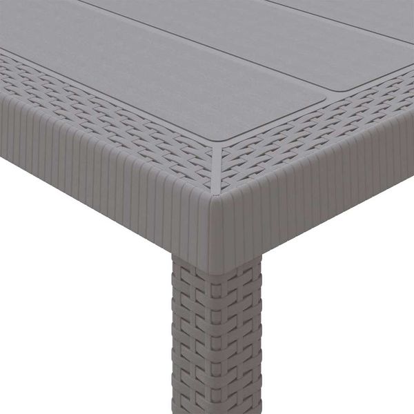 vidaXL Garten Essgruppe 13 pcs Hellgrau Polt Rattan 3378787 Bild 7