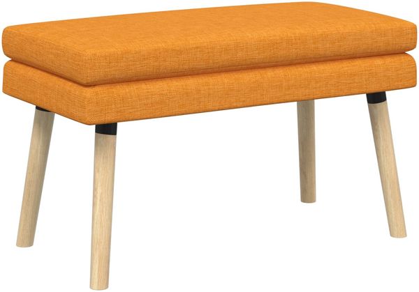 vidaXL Doppellagige Bank Dunkelgelb 80 x 40 x 47 cm Stoff 42038440