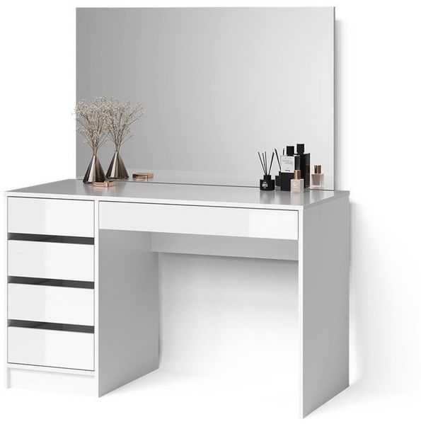 Livinity® Schminktisch Imola, Weiß, 120 cm (2-St)
