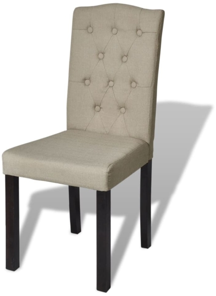 vidaXL Esszimmerstühle 6 Stk. Kamel Stoff