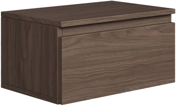 Selsey 'Bemmi' Wandnachttisch mit Schublade, Nussbaum Wisconsin, ca. 25,5 x 49 x 32 cm