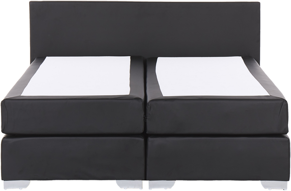 Boxspringbett 'President' Kunstleder schwarz, 180x200 cm Bild 4