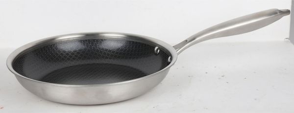 Edelstahl Pfanne PARMA Ø 24 cm – mit innovativem Wabenboden, induktionsgeeignet, energiesparend, robust & langlebig, perfekte Bratpfanne für den Alltag