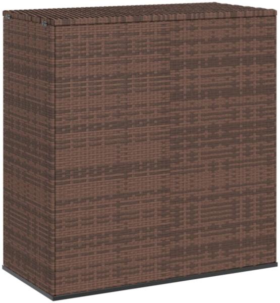 vidaXL Garten-Kissenbox PE Rattan 100x49x103,5 cm Braun 317224