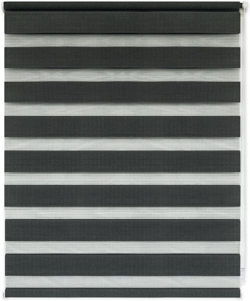 Doppelrollo mit Pendelsicherung 80 x 200 cm anthrazit