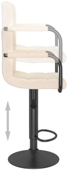 vidaXL Barhocker Creme Stoff [334627] Bild 7