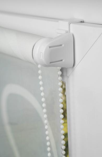 ondeco Tageslicht-Rollo ohne Bohren, Fenster innen Klemmfix Sichtschutzrollo Seitenzugrollo Klemmrollo, lichtdurchlässig und Blickdicht - 120x160 cm - Weiß Bild 3