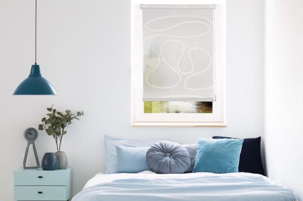 ondeco Tageslicht-Rollo ohne Bohren, Fenster innen Klemmfix Sichtschutzrollo Seitenzugrollo Klemmrollo, lichtdurchlässig und Blickdicht - 120x160 cm - Weiß Bild 7