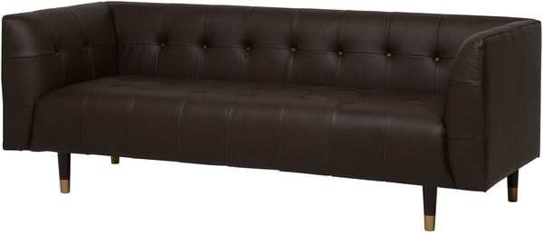 3-Sitzer Sofa Leder braun BYSKE Bild 4