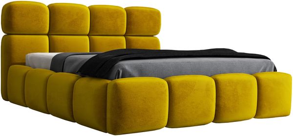 Polsterbett MONAKO 140x200 mit Matratze, Bettkasten und Lattenrost. Farbe: Bernesteigraun 34 Bild 4