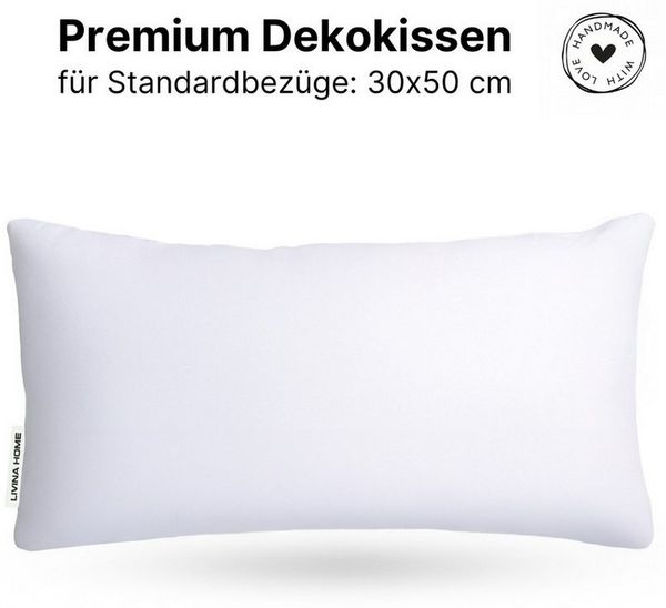 LIVINA HOME Dekokissen Premium Dekokissen, Sofakissen, Couchkissen, Made in Germany, Dekokissen 40x40, 30x50, 45x45, 50x50, 60x60, Made in Germany