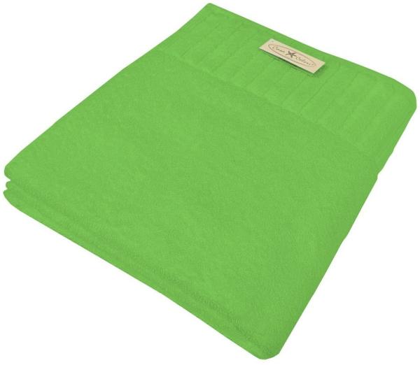 Seestern Duschtuch Uni Grün 70 x 140cm Baumwolle Frottee Handtuch Badetuch