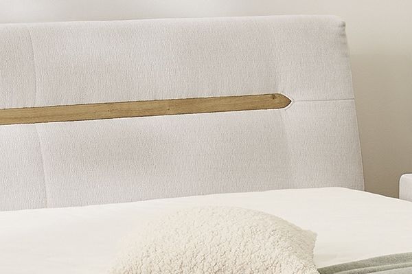 Jockenhöfer 'Hetty' Boxspringbett, 180x200 cm, Chenille Beige