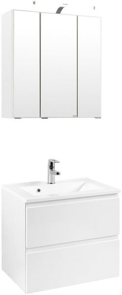 welltime Badmöbel-Set Cardiff, (2-St), Breite 60 cm, griffloses Design