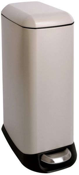 SVITA Mülleimer TS20, Fußpedal, herausnehmbarer Inneneimer, 20L, Stahl, Taupe