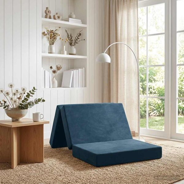 vidaXL Klappsofa Bett 80 x 67 x 45 cm Blau 900178