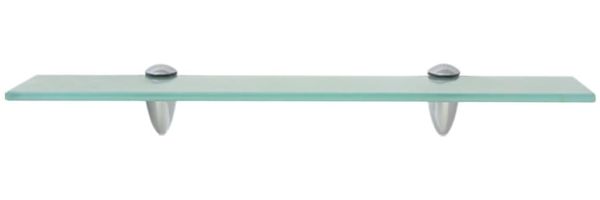vidaXL Schwebendes Regal, Glas transparent, 0,8 x 20 x 50 cm Bild 2