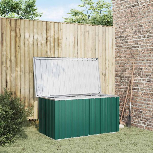 vidaXL Garten-Aufbewahrungsbox Grün 129 x 67 x 65 cm 46261