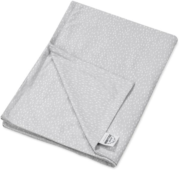 Zöllner Decke Jersey Tiny Squares grey