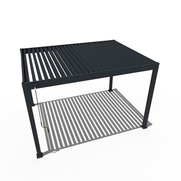 Weide Classic | Pergola Aluminium freistehend | 3 x 4 M | Lamellendach anthrazit Bild 2