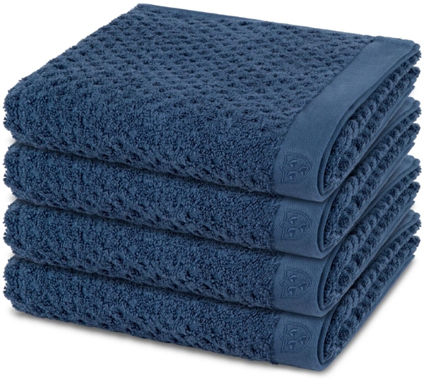 Ross Harmony 4 tlg. Frottier-Set - 4 X Handtuch (50 X 100cm) - 520 - Denim